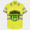 Men's High Visibility Safety Short Sleeve Work Shirt Thumbnail