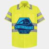 Men's High Visibility Safety Short Sleeve Work Shirt Thumbnail