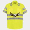 Men's High Visibility Safety Short Sleeve Work Shirt Thumbnail