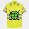Men's High Visibility Safety Short Sleeve Work Shirt Thumbnail