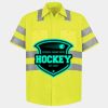 Men's High Visibility Safety Short Sleeve Work Shirt Thumbnail