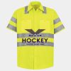 Men's High Visibility Safety Short Sleeve Work Shirt Thumbnail