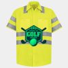 Men's High Visibility Safety Short Sleeve Work Shirt Thumbnail