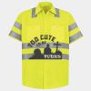 Men's High Visibility Safety Short Sleeve Work Shirt Thumbnail