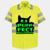 Men's High Visibility Safety Short Sleeve Work Shirt Thumbnail