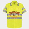 Men's High Visibility Safety Short Sleeve Work Shirt Thumbnail