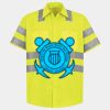 Men's High Visibility Safety Short Sleeve Work Shirt Thumbnail