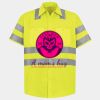 Men's High Visibility Safety Short Sleeve Work Shirt Thumbnail