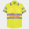 Men's High Visibility Safety Short Sleeve Work Shirt Thumbnail