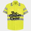 Men's High Visibility Safety Short Sleeve Work Shirt Thumbnail