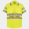 Men's High Visibility Safety Short Sleeve Work Shirt Thumbnail