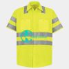 Men's High Visibility Safety Short Sleeve Work Shirt Thumbnail