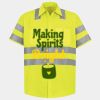 Men's High Visibility Safety Short Sleeve Work Shirt Thumbnail