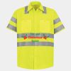 Men's High Visibility Safety Short Sleeve Work Shirt Thumbnail