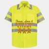 Men's High Visibility Safety Short Sleeve Work Shirt Thumbnail