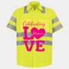 Men's High Visibility Safety Short Sleeve Work Shirt Thumbnail