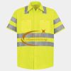 Men's High Visibility Safety Short Sleeve Work Shirt Thumbnail