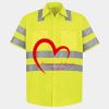 Men's High Visibility Safety Short Sleeve Work Shirt Thumbnail