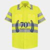 Men's High Visibility Safety Short Sleeve Work Shirt Thumbnail