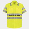 Men's High Visibility Safety Short Sleeve Work Shirt Thumbnail