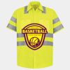 Men's High Visibility Safety Short Sleeve Work Shirt Thumbnail