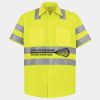 Men's High Visibility Safety Short Sleeve Work Shirt Thumbnail