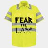 Men's High Visibility Safety Short Sleeve Work Shirt Thumbnail