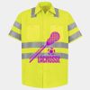 Men's High Visibility Safety Short Sleeve Work Shirt Thumbnail