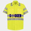 Men's High Visibility Safety Short Sleeve Work Shirt Thumbnail