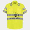 Men's High Visibility Safety Short Sleeve Work Shirt Thumbnail