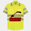 Men's High Visibility Safety Short Sleeve Work Shirt Thumbnail