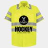 Men's High Visibility Safety Short Sleeve Work Shirt Thumbnail