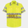 Men's High Visibility Safety Short Sleeve Work Shirt Thumbnail