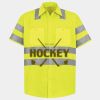 Men's High Visibility Safety Short Sleeve Work Shirt Thumbnail
