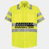 Men's High Visibility Safety Short Sleeve Work Shirt Thumbnail