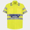 Men's High Visibility Safety Short Sleeve Work Shirt Thumbnail