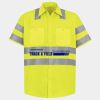 Men's High Visibility Safety Short Sleeve Work Shirt Thumbnail