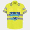 Men's High Visibility Safety Short Sleeve Work Shirt Thumbnail
