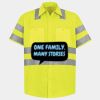 Men's High Visibility Safety Short Sleeve Work Shirt Thumbnail