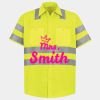 Men's High Visibility Safety Short Sleeve Work Shirt Thumbnail