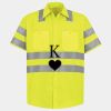 Men's High Visibility Safety Short Sleeve Work Shirt Thumbnail