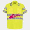 Men's High Visibility Safety Short Sleeve Work Shirt Thumbnail