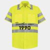 Men's High Visibility Safety Short Sleeve Work Shirt Thumbnail