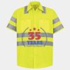 Men's High Visibility Safety Short Sleeve Work Shirt Thumbnail