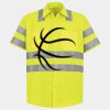 Men's High Visibility Safety Short Sleeve Work Shirt Thumbnail