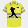 Men's High Visibility Safety Short Sleeve Work Shirt Thumbnail