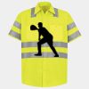 Men's High Visibility Safety Short Sleeve Work Shirt Thumbnail