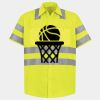 Men's High Visibility Safety Short Sleeve Work Shirt Thumbnail