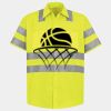 Men's High Visibility Safety Short Sleeve Work Shirt Thumbnail