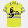 Men's High Visibility Safety Short Sleeve Work Shirt Thumbnail